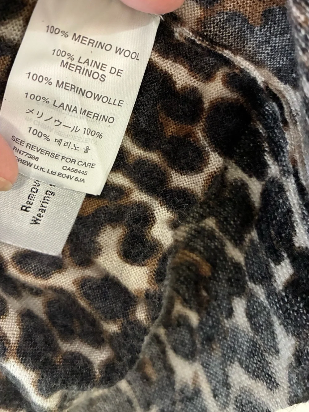J. Crew crew leopard